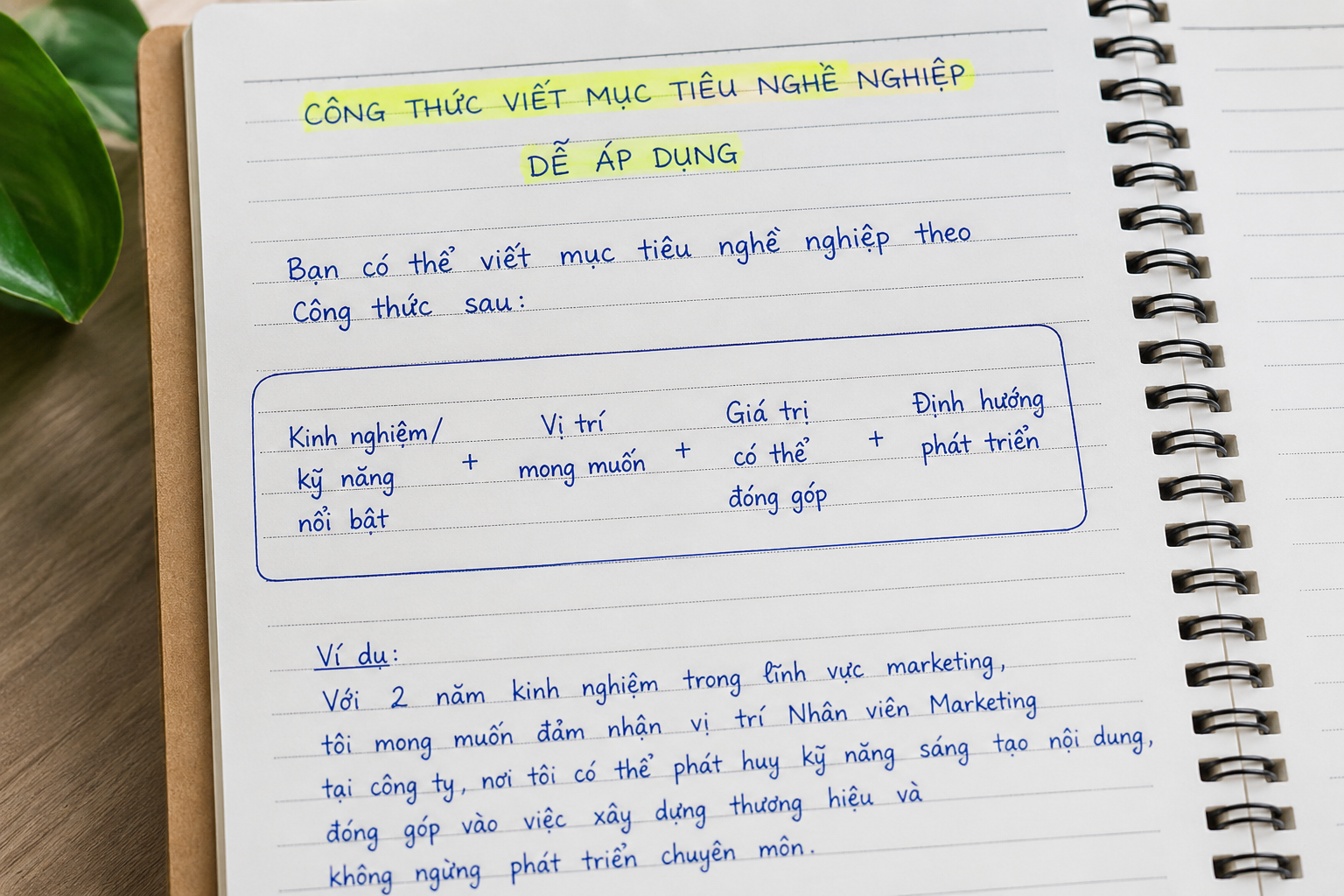 Hướng dẫn viết mục tiêu nghề nghiệp dễ áp dụng trong CV